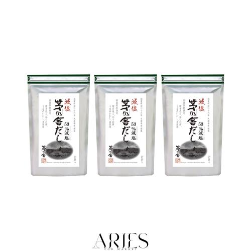 久原本家 減塩 茅乃舎だし 8g×27袋入 【3個パック】 和風だし 焼あご入り だしパック 出汁 博多 国産原料使用