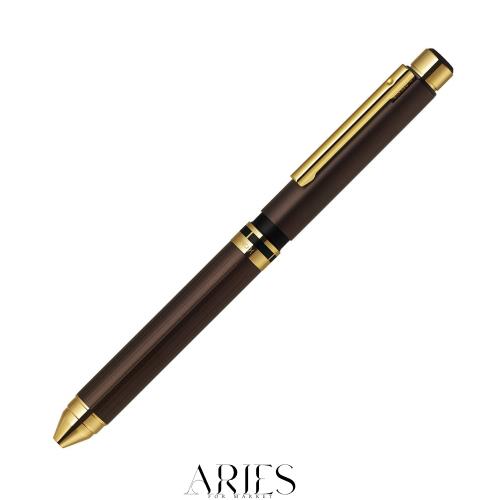 ゼブラ 多機能ペン シャーボX プレミアム TS10 ブラウンゴールド SB21-C-EG 本体サイズ:142.9x15.5x11.8mm/26.0gの通販は