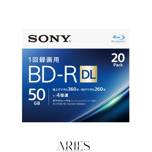ソニー(SONY) 【20枚(地デジ約120時間)ディスク1枚により多く保存】 ソニー / 20枚入り / ビデオ用ブルーレイディスク / 1回録画用 / BD-