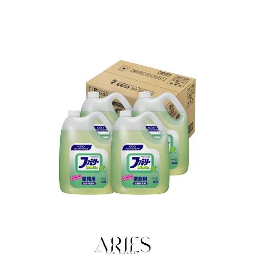 【ケース販売 業務用 食器・野菜用洗剤】ファミリーフレッシュ 4.5L×4個(花王プロフェッショナルシリーズ)