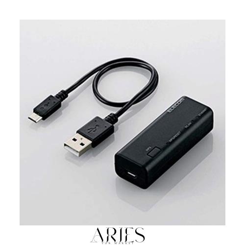 エレコム WiFiルーター 無線LAN ポータブル 300Mbps USBケーブル付属 WRH-300BK3-S