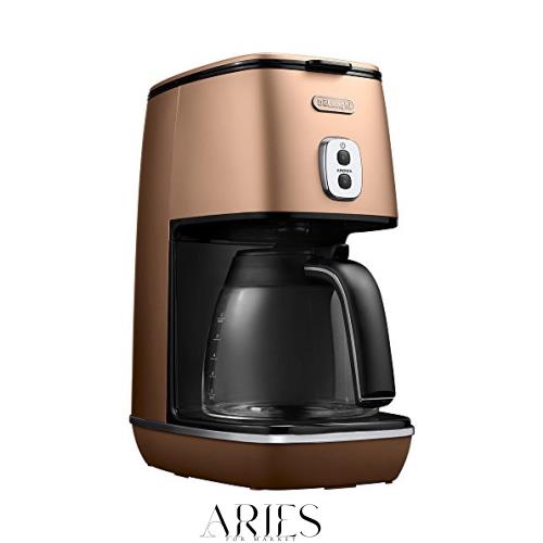 De’Longhi (デロンギ) ドリップコーヒーメーカー ディスティンタ ICMI011J-CP レギュラーコーヒー 6杯用 チタンコートフィルター アロマ