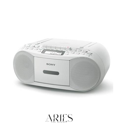 ソニー AUX CDラジカセ レコーダー CFD-S70 : FM/AM/ワイドFM対応 録音可能 ホワイト CFD-S70 W