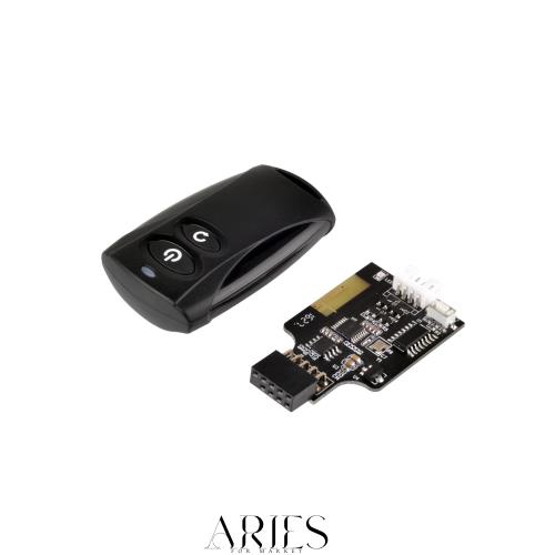 SilverStone 2.4GHzワイヤレス POWER/Resetリモートスイッチ 内部USB9ピンヘッダ接続 SST-ES02-USB 日本正規代理店品
