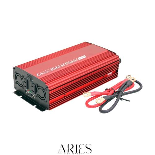 メルテック(meltec) 車載用 インバーター 2way(USB＆コンセント) DC24V コンセント2口800W USB2口2.4A 静音タイプ Meltec SIV-1001