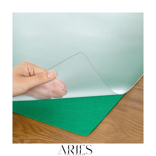 プラス デスクマット マウス対応 下敷付 非転写 1390×590mm 斜めカット 41-338