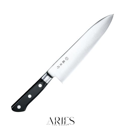 藤寅作 洋出刃 210mm 日本製 コバルト合金鋼 両刃 骨付肉や半冷凍物・カニなどの甲殻類を切る厚口牛刀 DPコバルト合金鋼割込 口金付 FU-8の通販は 13,241円