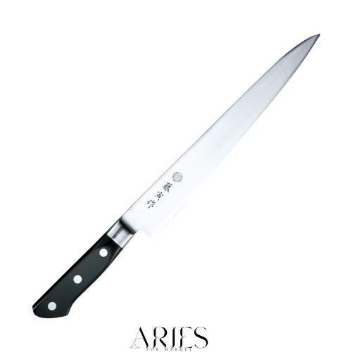 Hogdseirrs 藤寅作 筋引 270mm 日本製 コバルト合金鋼 両刃 肉の塊を筋に沿って切り分ける DPコバルト合金鋼割込 口金付 FU-806