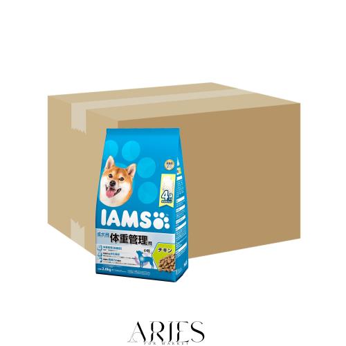 アイムス (IAMS) ドッグフード 体重管理用 小粒 チキン 成犬用 2.6キログラム (x 4) (ケース販売)