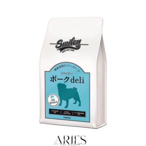 【国産 ドッグフード】 無添加 安全 smiley (スマイリー) ポーク deli 5kg (500g×10)
