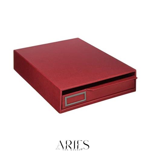 ナカバヤシ ライフスタイルツール レターケース A4 ワインレッド 91236