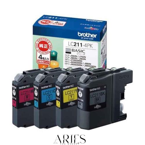 ブラザー 純正インク LC211-4PK 4色パック 2個