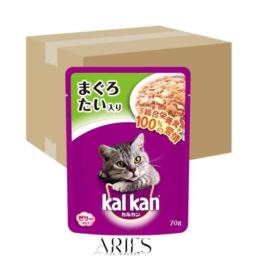 カルカン パウチ まぐろ たい入り キャットフード 成猫用 70g×160個 (ケース販売)の通販は 20,520円