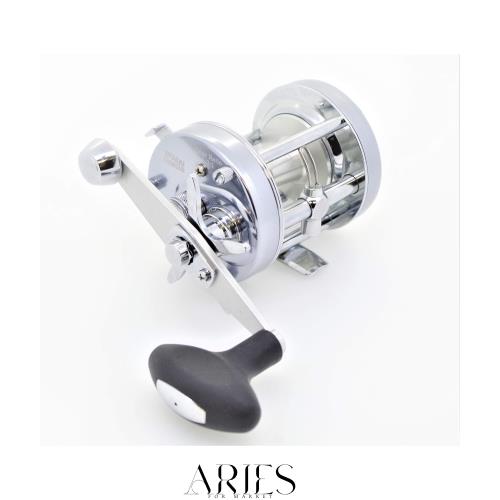 AbuGarcia (アブガルシア) アンバサダー (Ambassadeur) 6500CL スチールグレー 右巻き カウンターバランスハンドル カゴ釣り丸形リール