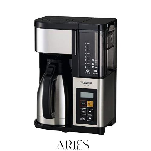 象印 コーヒーメーカー 10杯用 ステンレス容器 外して洗える水タンク ステンレスメッシュフィルター ペーパーフィルター 珈琲通 ステンレ