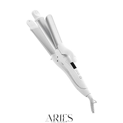 SALONIA サロニア 2WAY ストレート カール ヘアアイロンコテ 32mm SL-002A ホワイト