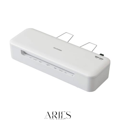 アイリスオーヤマ ラミネーター A4対応 ~ 150μm ウォームアップ時間35秒 波打ち防止 リバース機能付き ホワイト HSL-A42-W