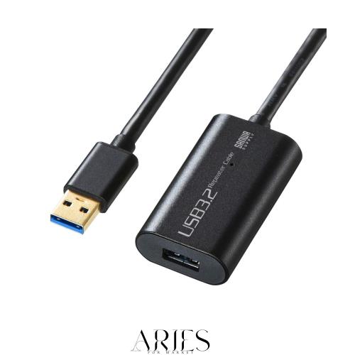 サンワサプライ 10m延長USB3.0アクティブリピーターケーブル USB3.1 Gen1対応 KB-USB-R310