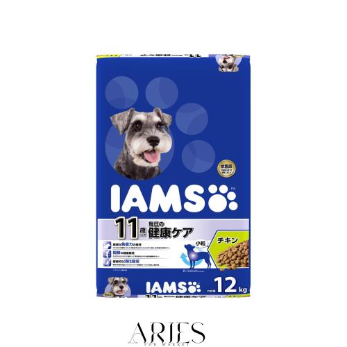 アイムス (IAMS) アイムス 11歳以上用 毎日の健康ケア 小粒 ドッグフード チキン シニア犬用 12kg
