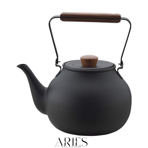 宮崎製作所 茶き 急須 茶こし付き 直火不可 0.7L くろいろ 大 CHA-6