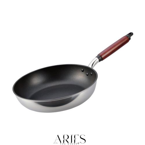 北陸アルミニウム(Hokuriku Alumi) フライパン 28cm [ガス火専用] 軽量 キャストスタイルライト テフロン加工 日本製