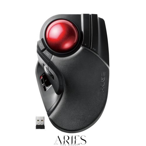 エレコム マウス ワイヤレス (レシーバー付属) トラックボール 大玉 8ボタン チルト機能 ブラック M-HT1DRXBKの通販は 6,707円