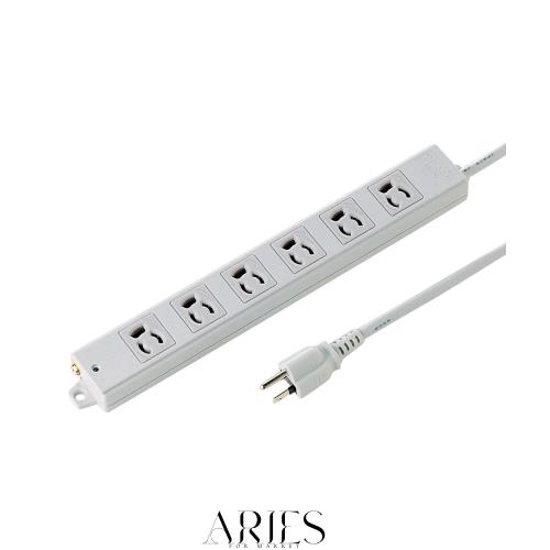 サンワサプライ(Sanwa Supply) 3P抜け止めタップ 6個口 裏面マグネット・通電ランプ付き 10m TAP-K6-10