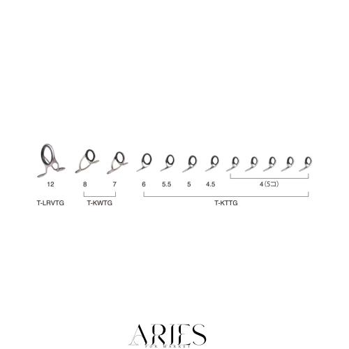 富士工業(FUJI KOGYO) Fuji ガイドセット No.20 チタンフレーム TORZITEリング T タイラバセット T-LRVTG1212