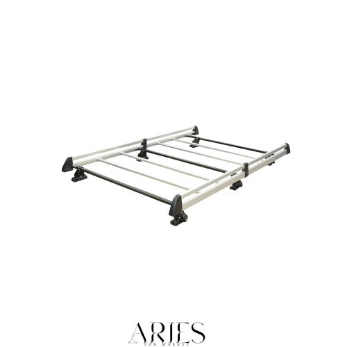 Terzo テルッツォ (by PIAA) 業務用 ルーフキャリア ルーフオンタイプ ベースキャリア6本脚 シルバー 完全ロック付 【サクシード/プロボ
