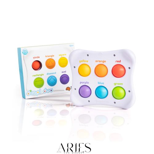 ファットブレイン(Fat Brain Toys) ディンプル かたち 指先知育 スクイーズ玩具 プッシュポップ FA208-1 正規品