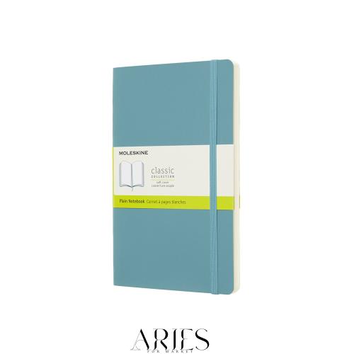 モレスキン ノート クラシック ノートブック ソフトカバー 横罫 XLサイズ(横19cm×縦25cm) リーフブルー QP621B35