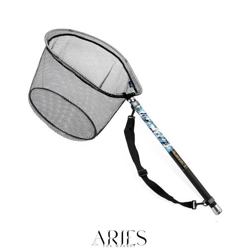 サンライク(SANLIKE) タモ網 玉網 ９段階 伸縮 カーボン製 小継玉の柄 超軽量 釣りタモ タもアミ ランディングネット 磯玉セット 4つ折り