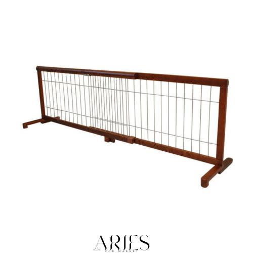 アイリスプラザ ペットゲート ブラウン×ブラック 高さ50cm 設置幅106-196cm