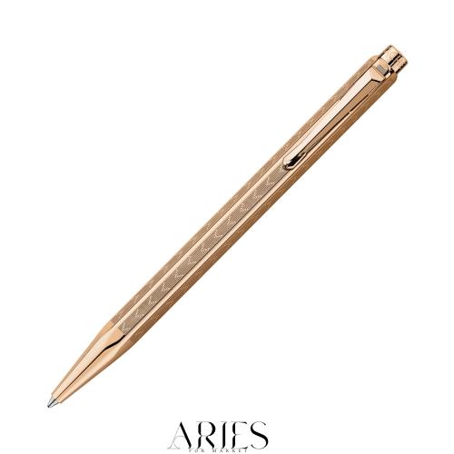 CARAN D’ACHE カランダッシュ ボールペン 油性 エクリドール シェブロン ローズゴールド 0898-207 正規輸入品の通販は