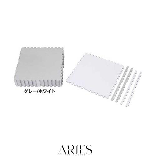 アイリスオーヤマ ジョイントマット 極厚1.8cm 60×60cm 8枚組 ノンホルムアルデヒド 洗える グレー / ホワイト JMRN-68