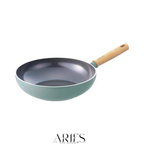 グリーンパン GREENPAN ウォックパン 炒め鍋 28cm IH ガス 対応 有害物質不使用 PFASフリー セラミックコーティング 【メイフラワー】 こ
