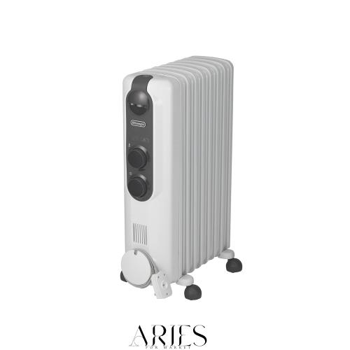 De’Longhi (デロンギ) オイルヒーター アミカルド RHJ35M0812-DG 電気ヒーター ゼロ風暖房 静音 乾燥しにくい 表面温度約70℃ 燃料補充不