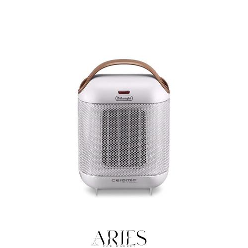 De’Longhi (デロンギ) ファンヒーター カプスーラ HFX30C11-IW セラミックヒーター 足もと・手さき イタリアンデザイン コンパクト 薄型