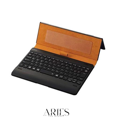 エレコム キーボード Bluetooth タブレット汎用ケース一体型 8.5~11.1インチ(iPad Pro 9.7/10.5/11対応)レザー ブルー TK-CAP03BU