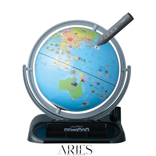 レイメイ藤井 地球儀 しゃべる国旗付 トイ 球径25cm OYV403