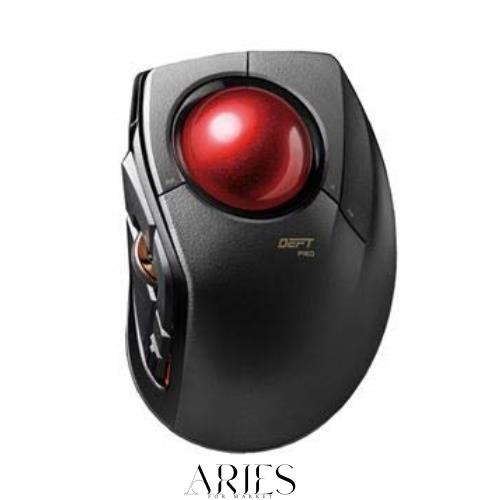 エレコム トラックボールマウス／人差指／8ボタン／チルト機能／有線／無線／Bluetooth／1000万回耐久／ブラック M-DPT1MRBK