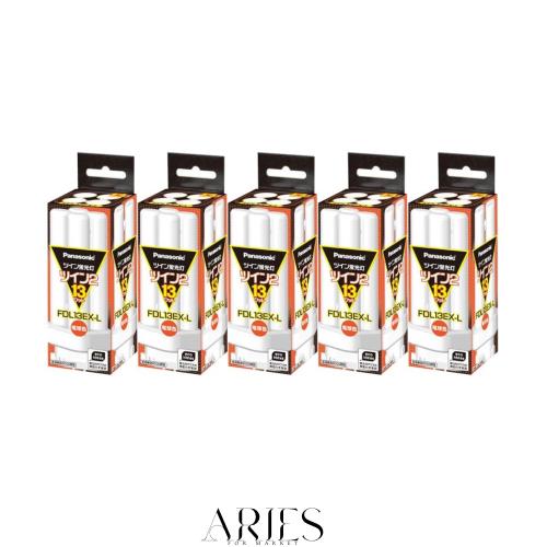 【まとめ 5セット】 PANASONIC ツイン蛍光灯13W電球色 FDL13EX-L