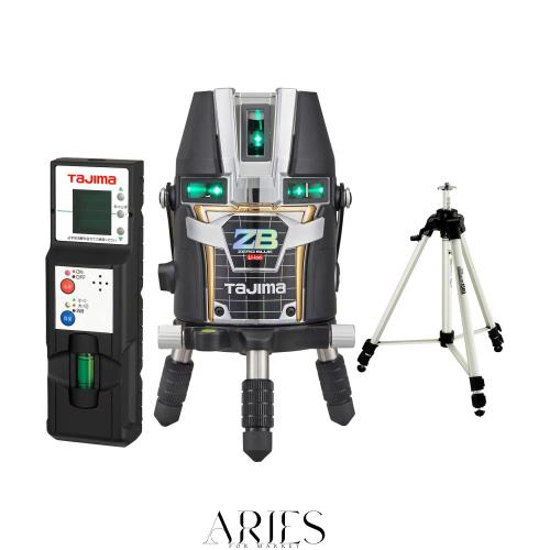 タジマ(Tajima) レーザ墨出し器 KJC矩十字＆横全周 皆無青味リチウム ZEROBL-KJCSET 受光器・三脚架仕かける