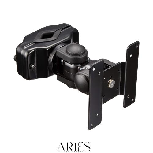 サンワサプライ モニターアーム 支柱取付け 高耐荷重(20kg) CR-LA357 製品カラー:ブラック