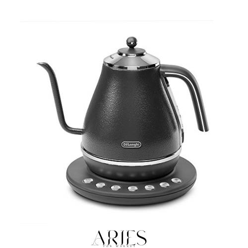 De’Longhi (デロンギ) 電気カフェケトル アイコナ KBOE1230J-GY 温度調整機能付き ステンレス ハンドドリップ 1.0L ワンプッシュ5段階温の通販は 10,057円