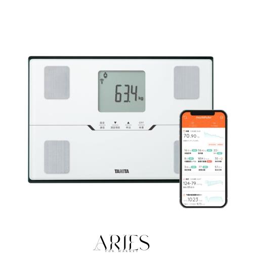 タニタ(Tanita) 体重 体組成計 ホワイト BC-768 WH スマホでデータ管理 立てかけ収納OK