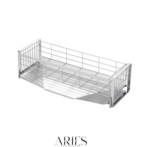 ヨシカワ 水切りラック 水切りかご 日本製 幅20×奥行57cm 5~6人用 シンクサイド 幅の広がる 1306103 食器 水切り カゴ 台所 シンク トレの通販は 7,979円