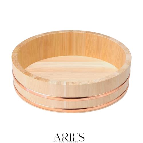 木曽工芸 おひつ 日本製 木製 さわら 寿司飯台 39cm 約1升用 FH-39