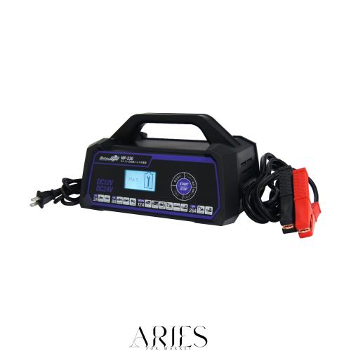 メルテック(meltec) バッテリー充電器 (バイク/普通車/大型車/トラック/建機) セレクト式自動パルスタイプ 12V/24V対応 MeltecPlus 定格2
