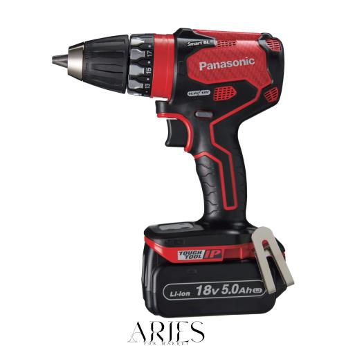 パナソニック(Panasonic) 充電ドリルドライバー 18V 5.0Ah電池パック×2個/充電器/ケース付 デュアル (14.4V/18V対応) タップモード搭載